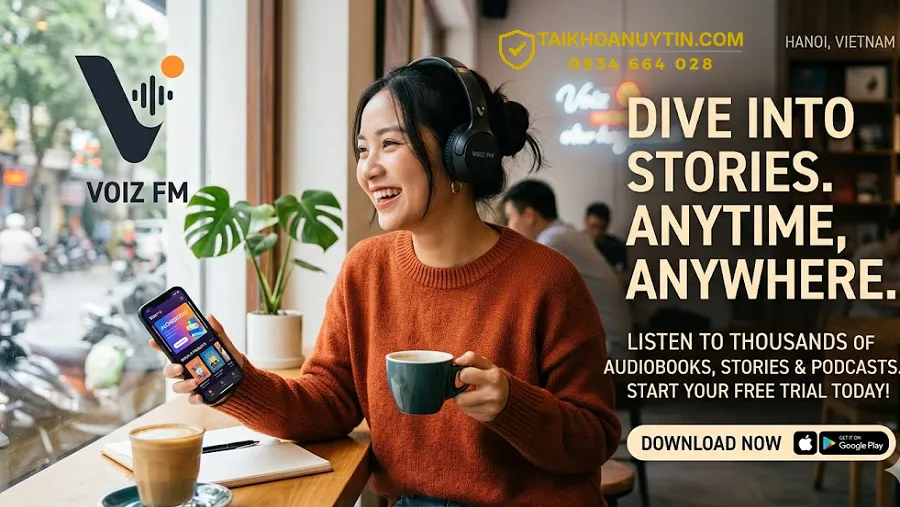 Kho nội dung phong phú trên Voiz FM