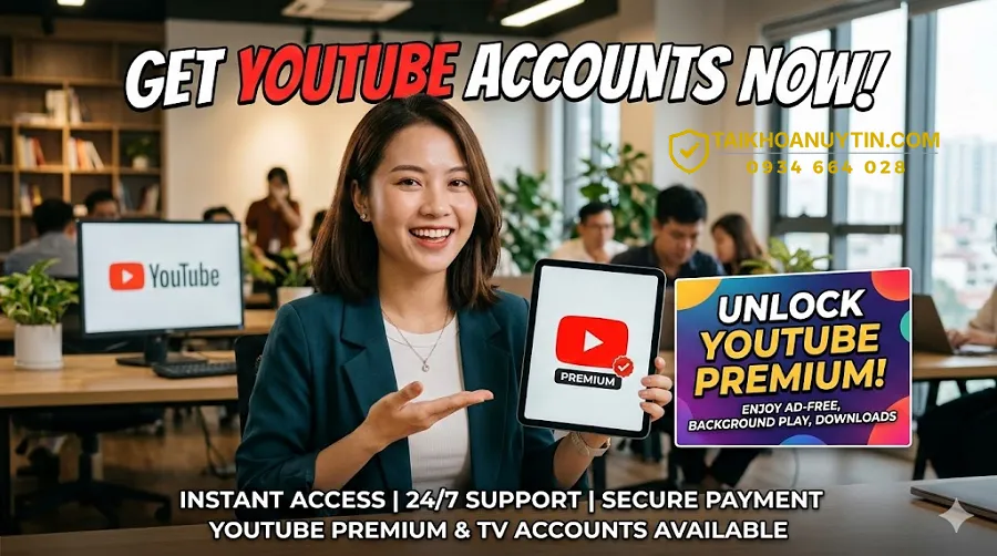 Mua tài khoản YouTube Premium giá rẻ uy tín 2026