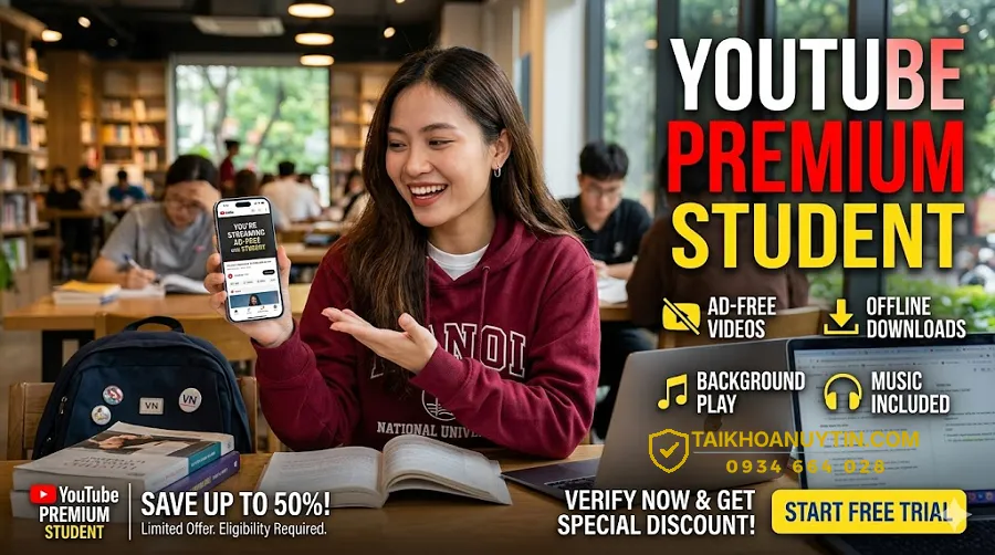 So sánh YouTube Premium Student và YouTube Premium Family