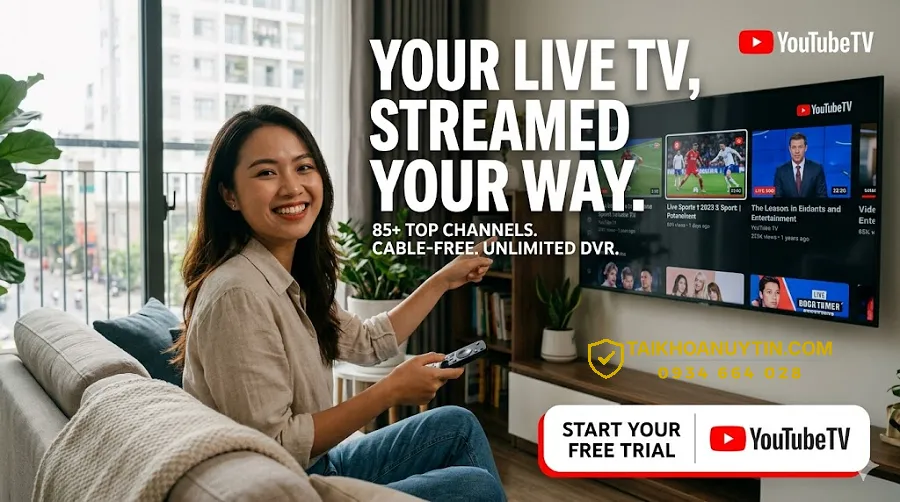 Mua YouTube Premium Cho Tivi Gói 6 Tháng Giá Rẻ