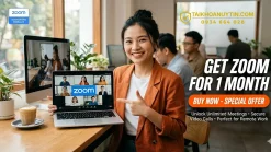 Mua Zoom 1 Tháng Giá Rẻ - Mua Tài Khoản Zoom Pro Bản Quyền