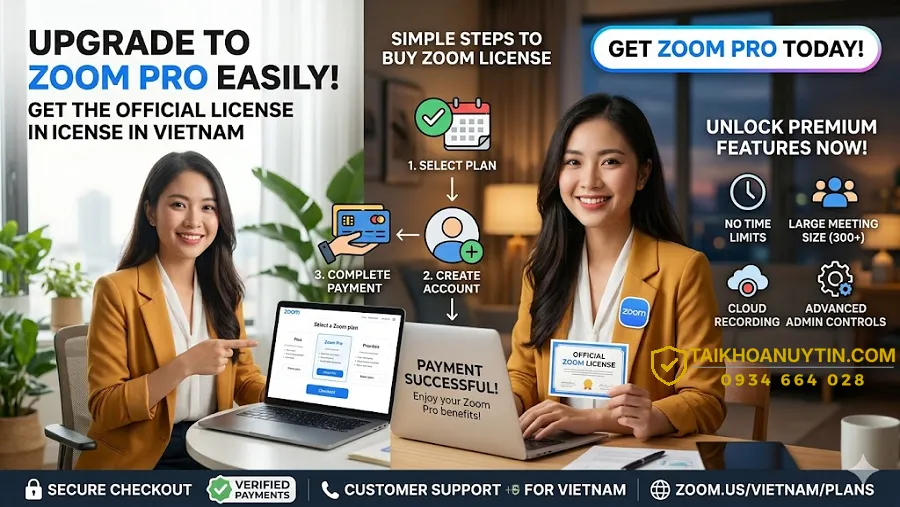 Cách mua Zoom bản quyền giá rẻ, an toàn và nhanh chóng