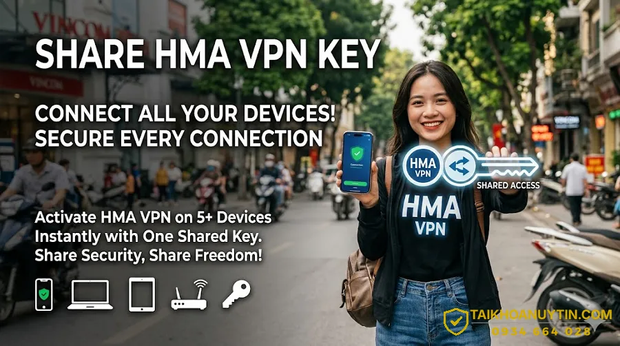 Share Key HMA Mới Nhất 2026 – Có Nên Dùng Hay Mua HMA VPN?
