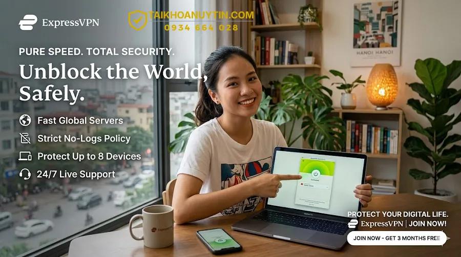 Cẩn trọng khi mua tài khoản ExpressVPN