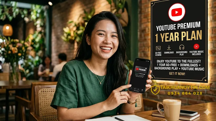 Tài khoản YouTube Premium 1 năm là gì?