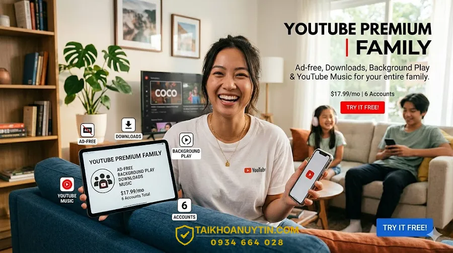 YouTube Premium gia đình là gì?