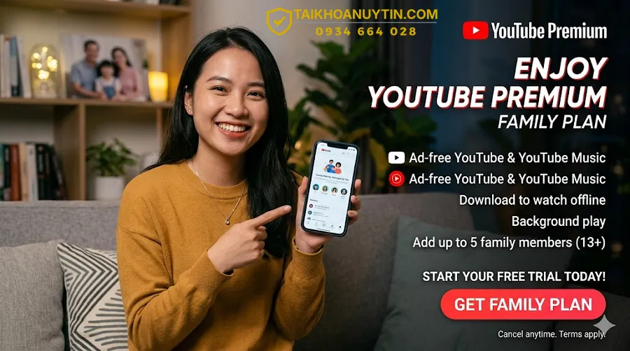 YouTube Premium gói gia đình là gì?