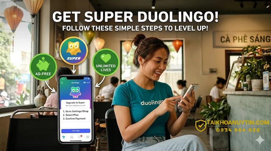 Cách mua Super Duolingo giá rẻ (phổ biến tại Việt Nam)