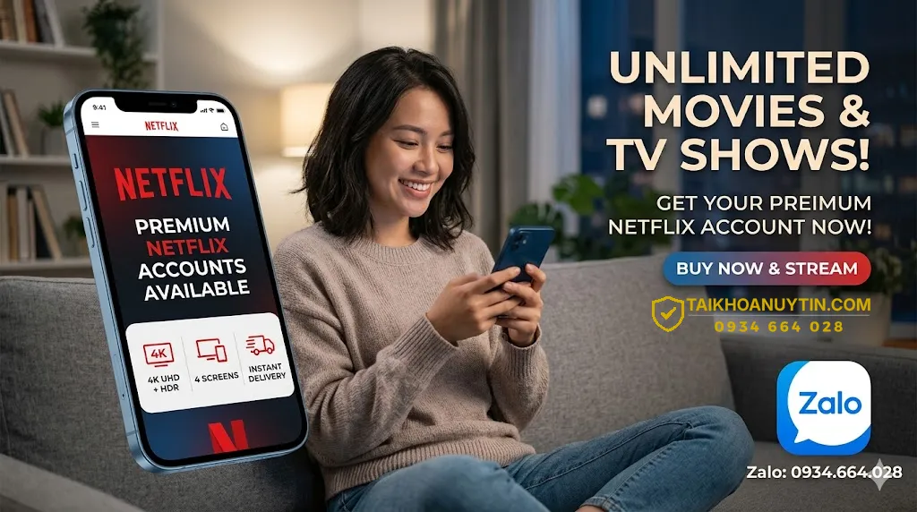 So sánh mua acc Netflix và đăng ký Netflix chính chủ