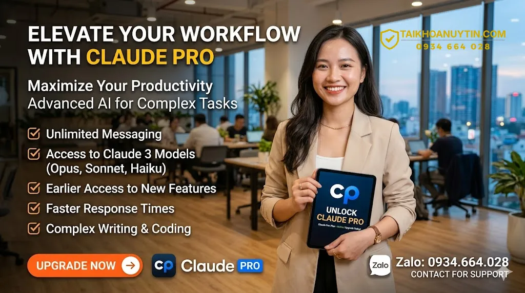 Vì sao nên mua Claude Pro giá rẻ?
