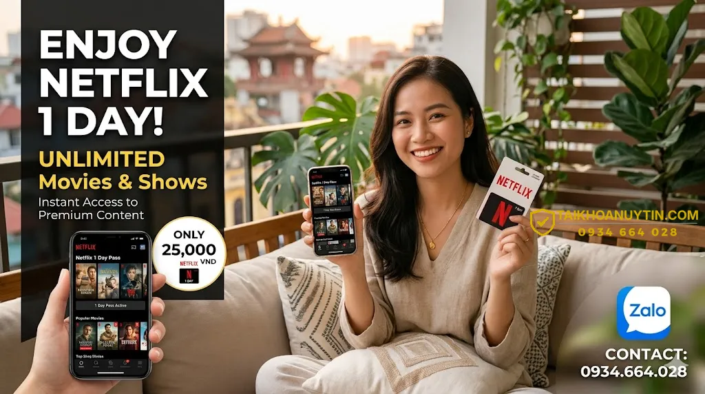 Những lưu ý quan trọng khi mua Netflix 1 ngày