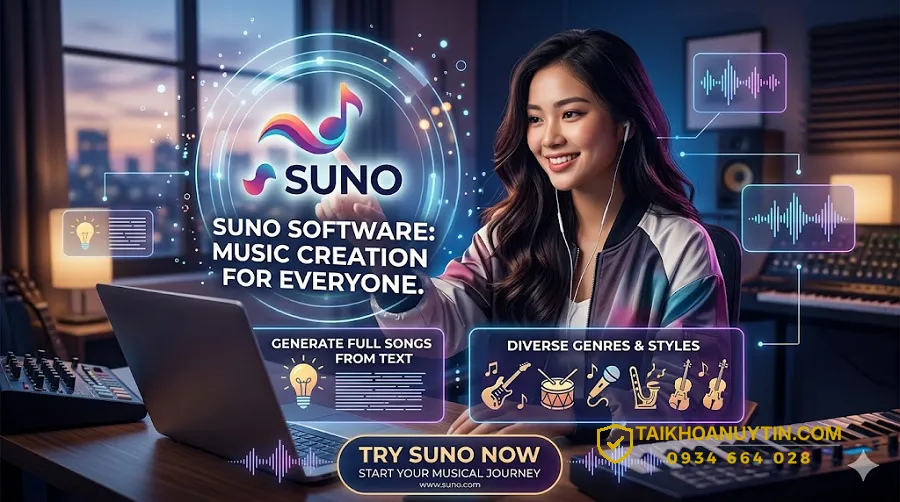 Ứng dụng thực tế của Suno AI