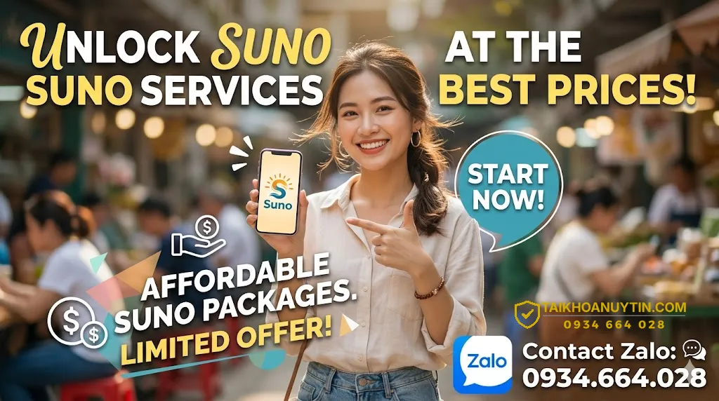 Quy trình mua suno ai giá rẻ an toàn