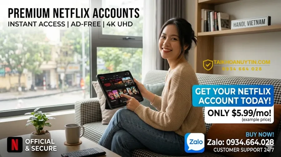 Mua TK Netflix Giá Rẻ Uy Tín 2026 – Hướng Dẫn Chi Tiết Từ A-Z