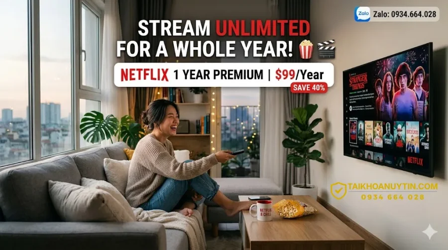 Netflix 1 Năm Giá Rẻ – Mua Tài Khoản Netflix Premium Uy Tín
