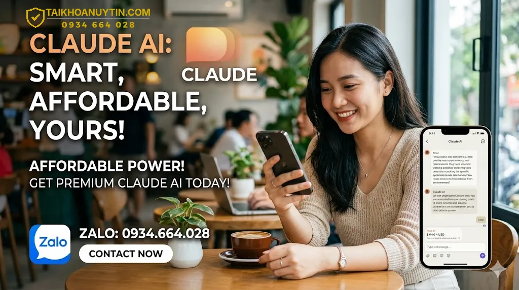 tài khoản claude ai giá rẻ