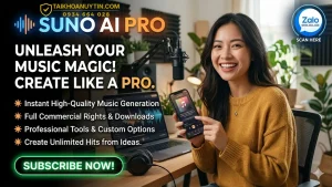 Suno AI Pro là gì? Mua tài khoản Suno AI Pro giá rẻ uy tín