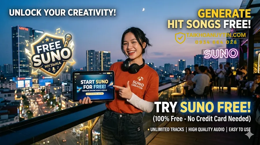 Suno Miễn Phí Là Gì? Hướng Dẫn Dùng Suno AI Hiệu Quả 2026