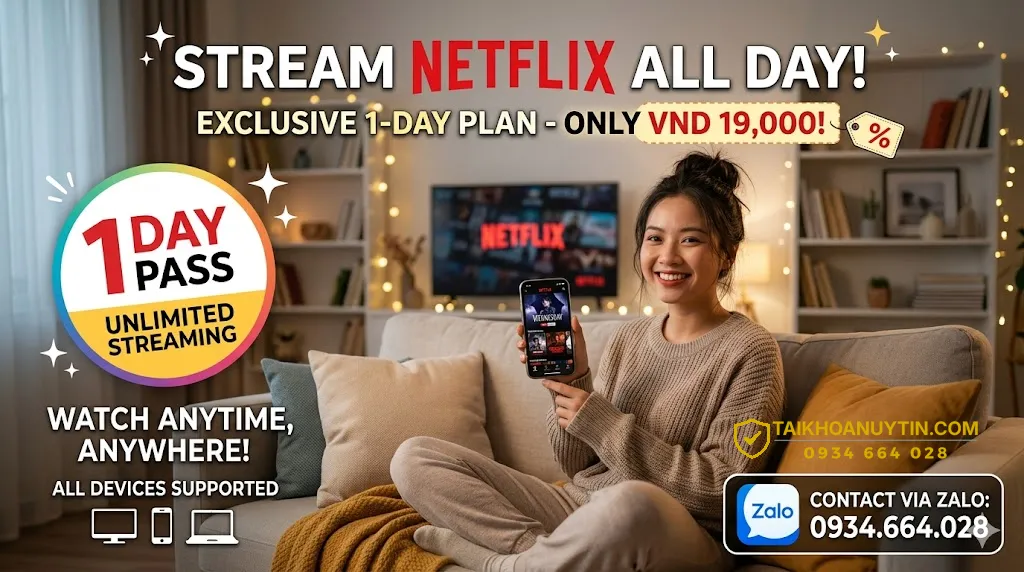 Cách đăng ký và thuê Netflix 1 ngày đơn giản