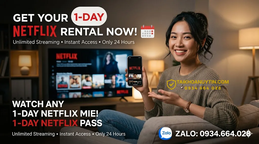 So sánh thuê Netflix 1 ngày và mua tài khoản Netflix