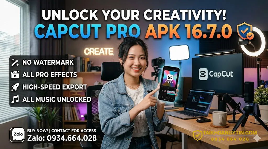 Mua capcut pro apk 16.7 0
