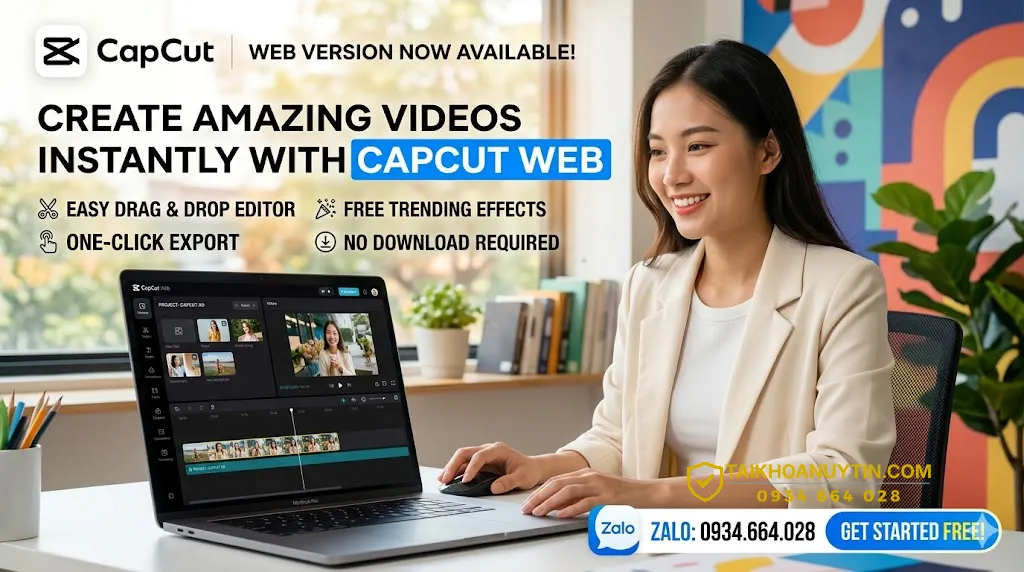 Mua tài khoản capcut web