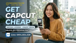 mua tài khoản capcut pro giá rẻ