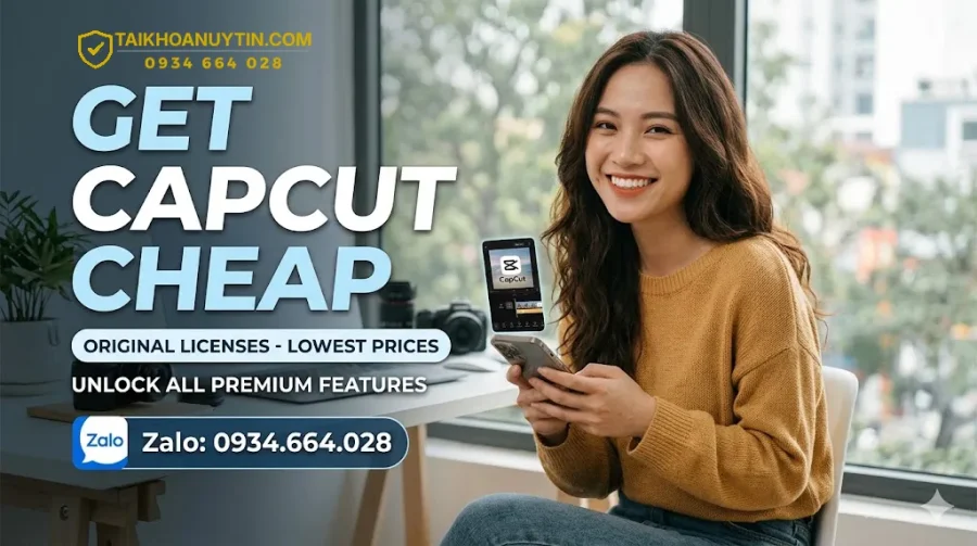 mua tài khoản capcut pro giá rẻ