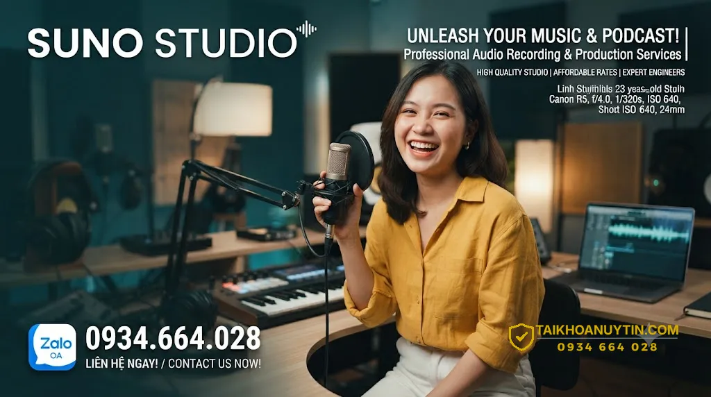 Mua tài khoản Suno Studio