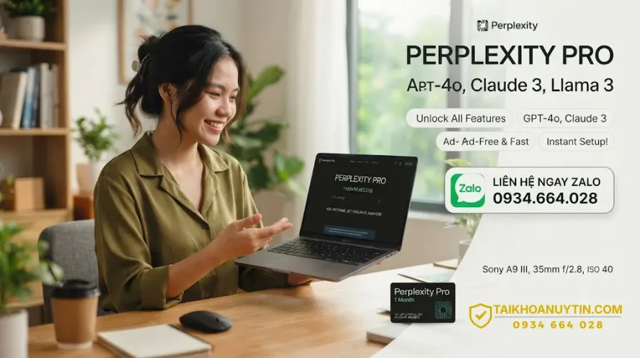 Perplexity Pro 1 tháng giá rẻ | Chính hãng, kích hoạt nhanh