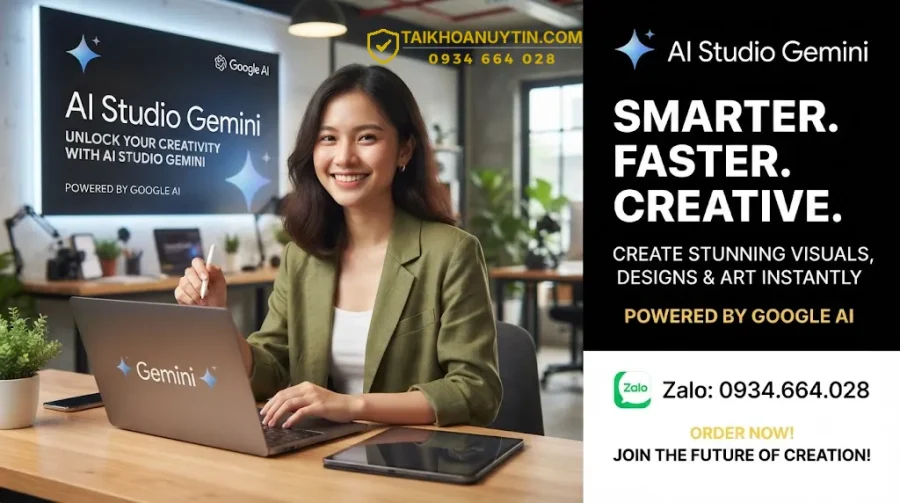 AI Studio Gemini: Mua Tài Khoản Gemini Pro Giá Rẻ