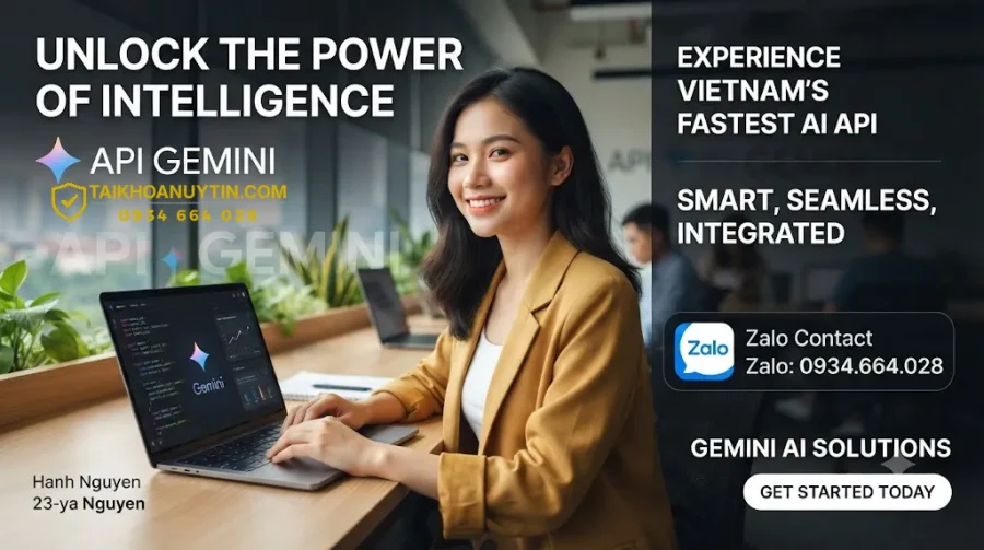 API Gemini chính hãng | Mua Gemini API giá tốt, kích hoạt nhanh