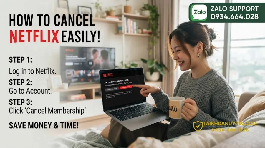 Cách huỷ đăng ký Netflix đúng cách, không mất tài khoản