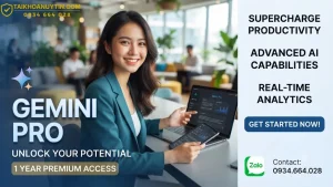 Gemini Pro 1 Năm Giá Chỉ Có 350K | Tài Khoản Chính Hãng