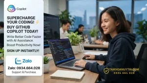 Mua GitHub Copilot Chính Hãng, Giá Tốt, Kích Hoạt Nhanh