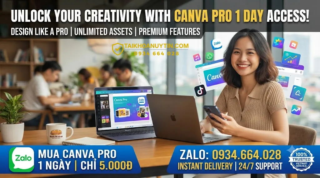 Mua Canva Pro 1 Ngày Chính Chủ Giá Chỉ Có 8K