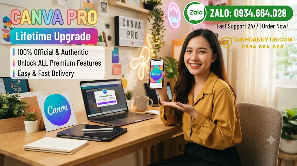 mua tài khoản canva pro chính chủ giá rẻ