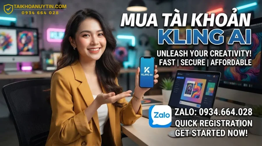 Mua tài khoản Kling AI giá rẻ chính hãng, kích hoạt nhanh