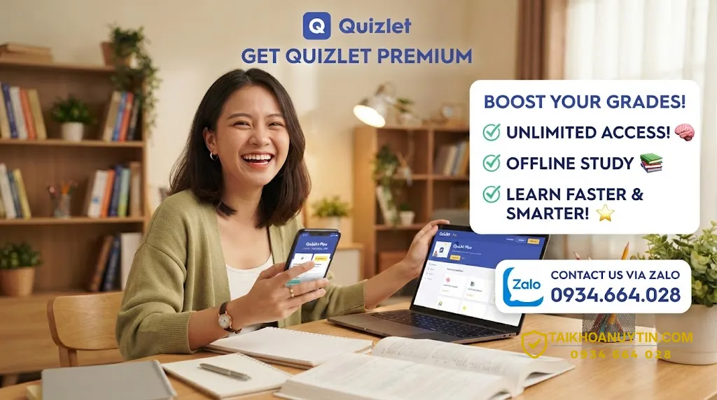 mua tài khoản quizlet giá rẻ