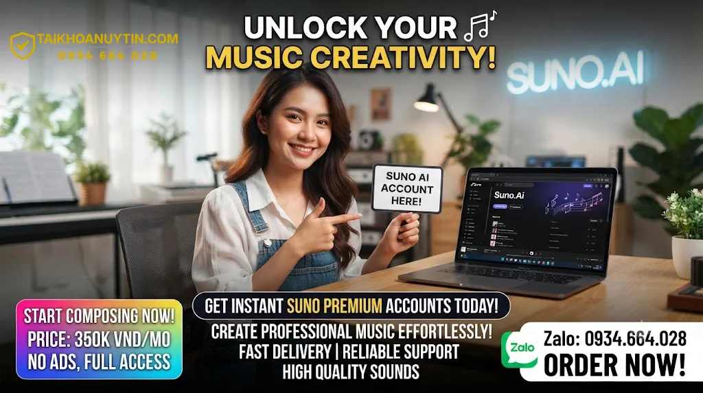 mua tài khoản suno AI