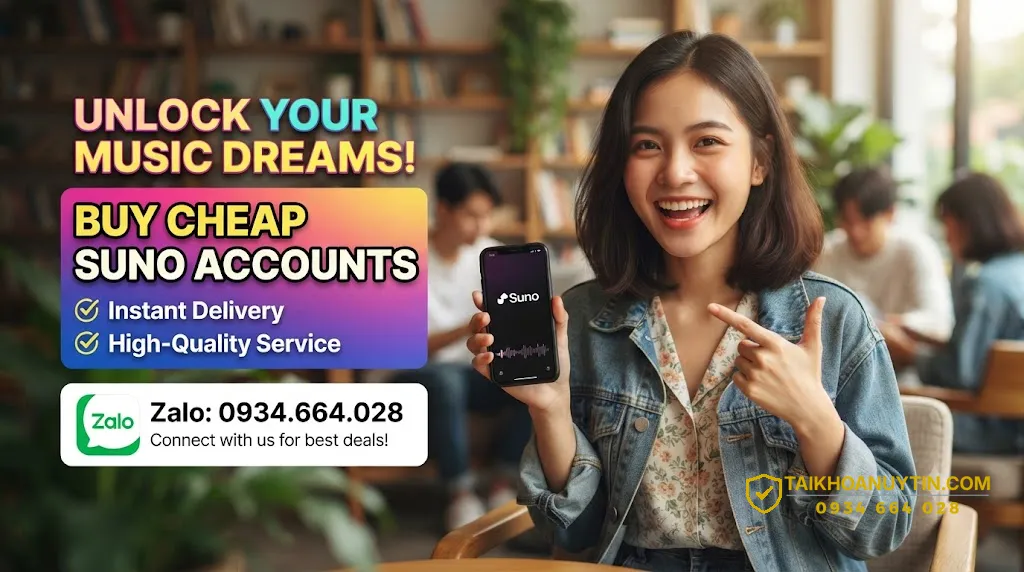 mua tài khoản suno AI giá rẻ