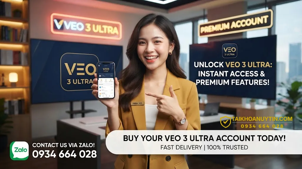 mua tài khoản veo 3 ultra giá rẻ