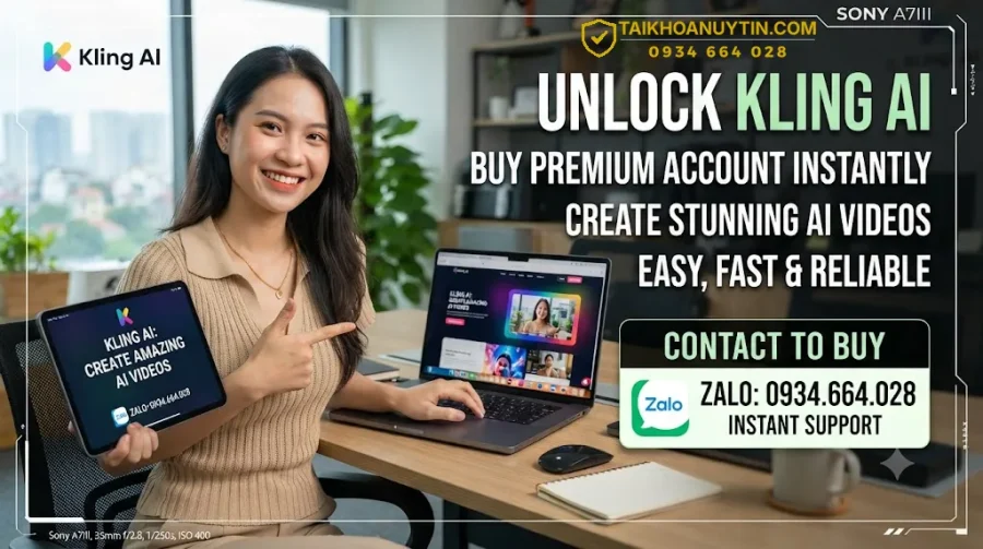 Mua TK Kling AI Giá Rẻ Chính Hãng, Dùng Ổn Định