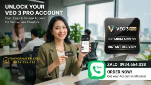 Mua tài khoản Veo 3 Pro giá rẻ, kích hoạt nhanh