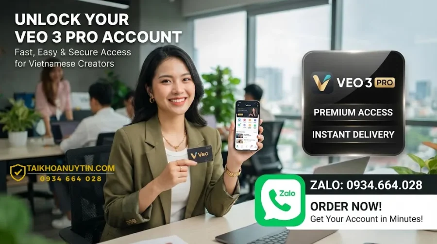Mua tài khoản Veo 3 Pro giá rẻ, kích hoạt nhanh