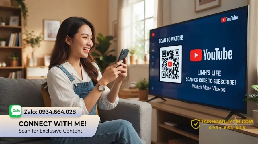 Quét mã QR YouTube trên tivi: Hướng dẫn đăng nhập nhanh 2026