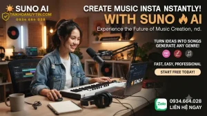 Suno AI sáng tác nhạc chuyên nghiệp bằng AI Giá rẻ