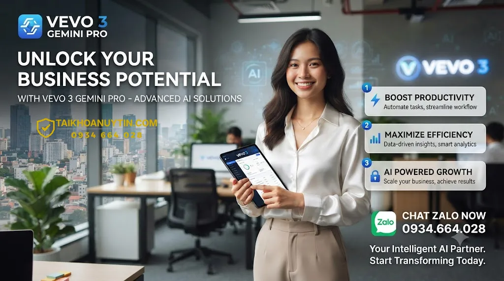 tài khoản veo 3 gemini pro