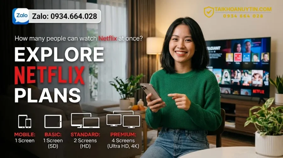 1 Tài Khoản Netflix Dùng Được Bao Nhiêu Người?