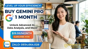 Mua Gemini Pro 1 tháng giá rẻ chỉ có 50K